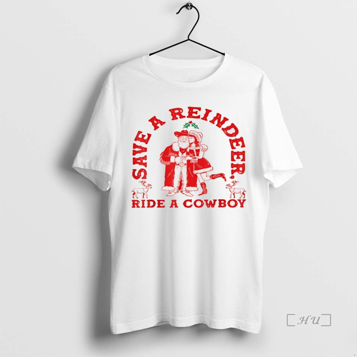 Officials Save Reindeer Santa Ride Cowboy Christmas T-Shirts, Hoodie, Sweatshirt | InkNestWear.com
