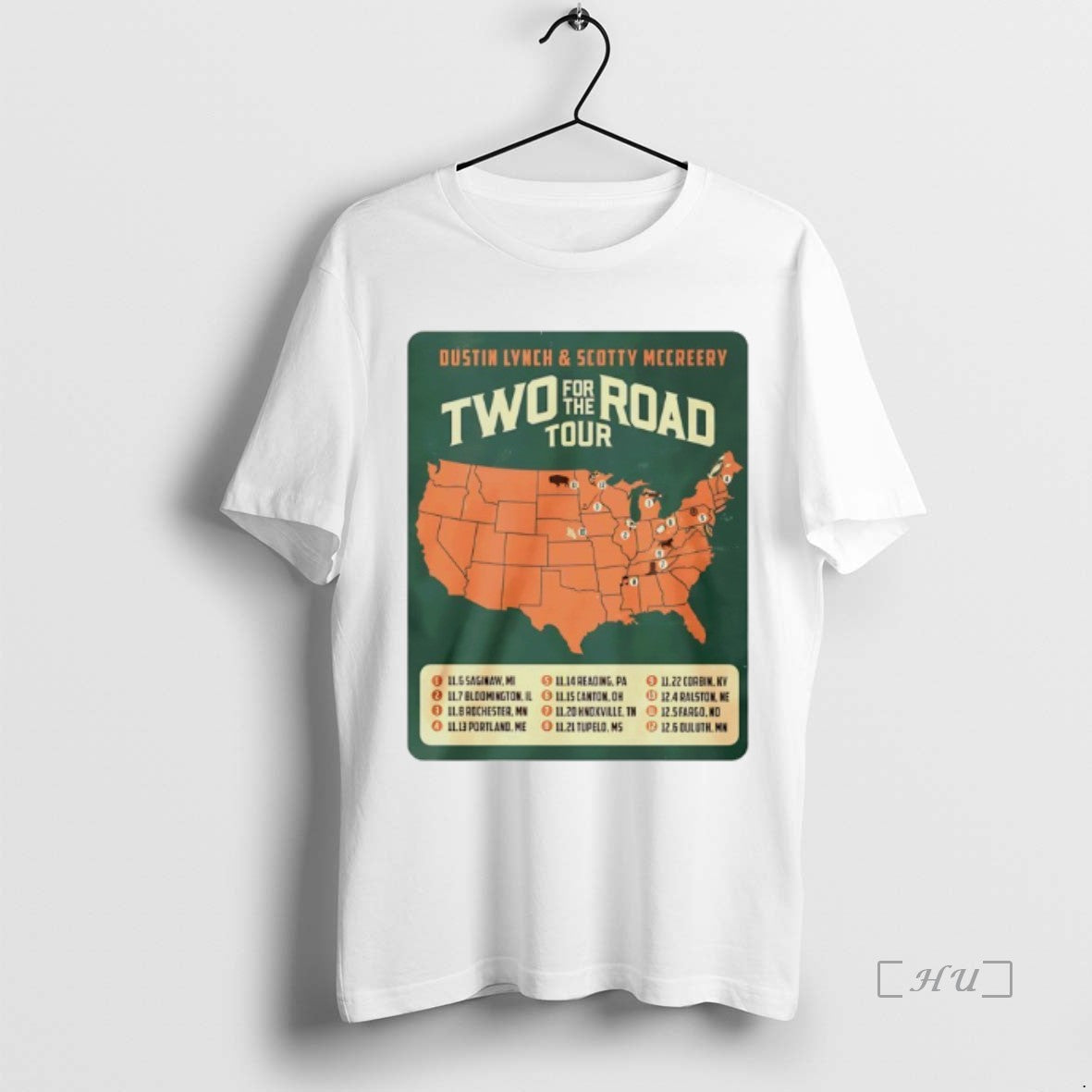 Officials Scotty Mccreery And Dustin Lynch Two For The Road Tour 2025 T-Shirts, Hoodie, Sweatshirt | InkNestWear.com