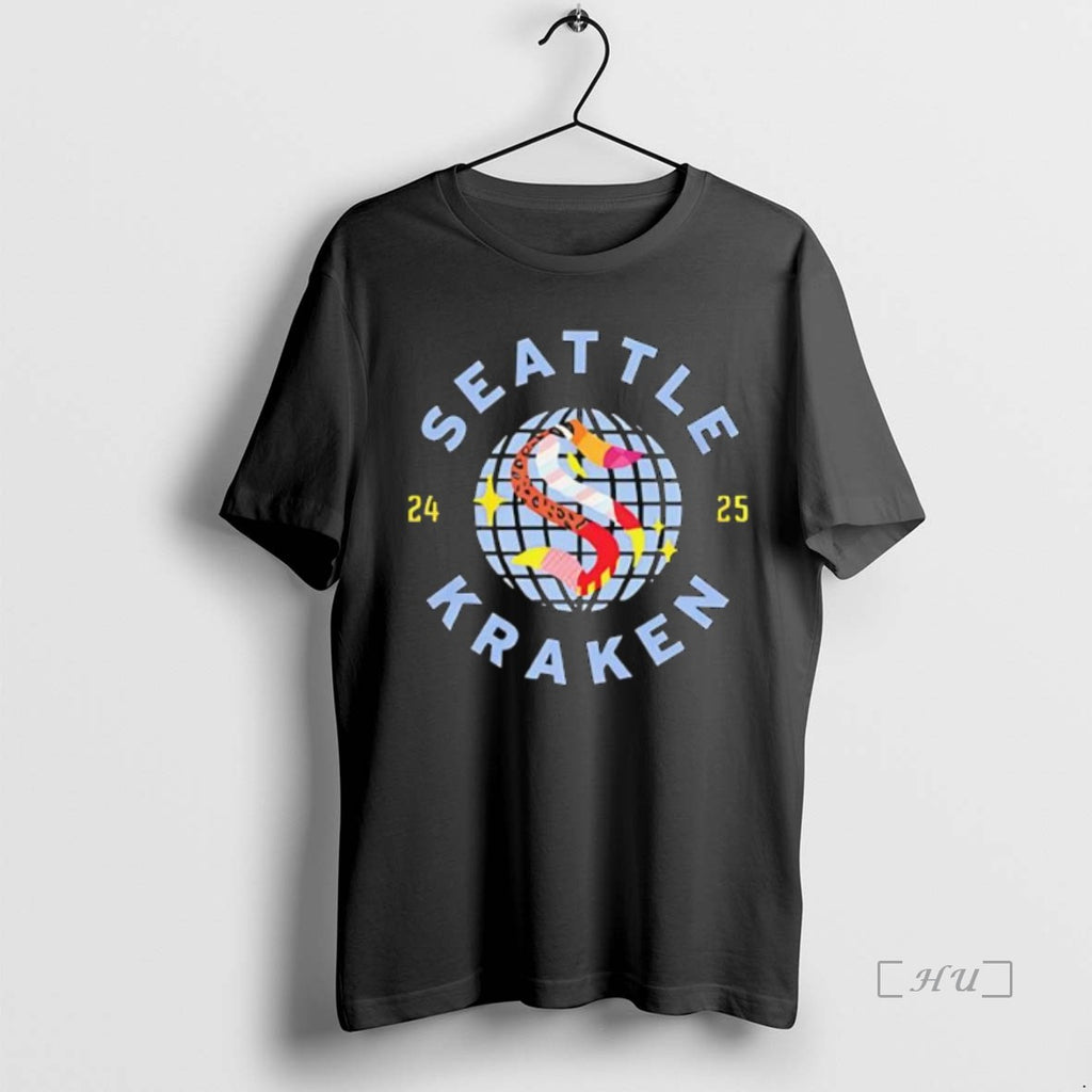 Officials Seattle Kraken Pride Night 2025 Logo T-Shirts, Hoodie, Sweatshirt | InkNestWear.com