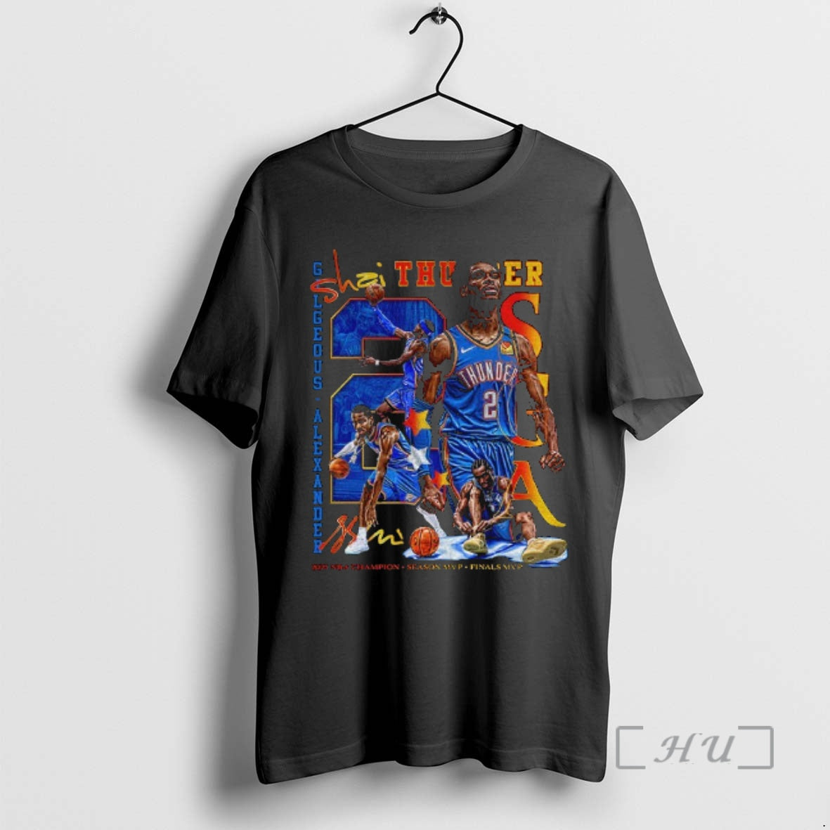 Officials Shai Gilgeous Alexander Oklahoma City Thunder Nba Champion Season Mvp Finals Mvp Basketball Graphic T-Shirts,...