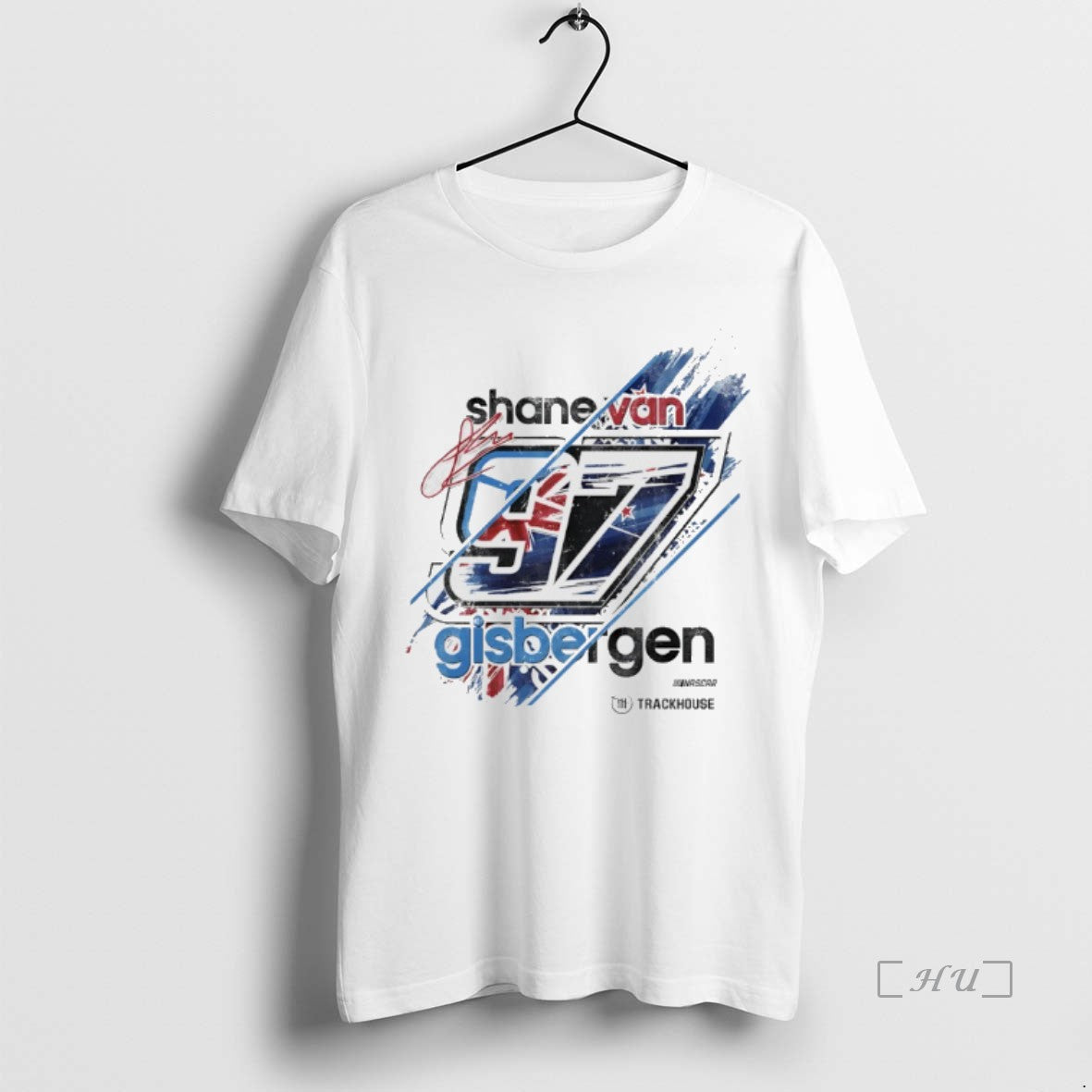 Officials Shane Van Gisbergen 97 Trackhouse Racing Team 2026 Driver Flag Signature Premium T Shirts Hoodie, Sweatshirt
