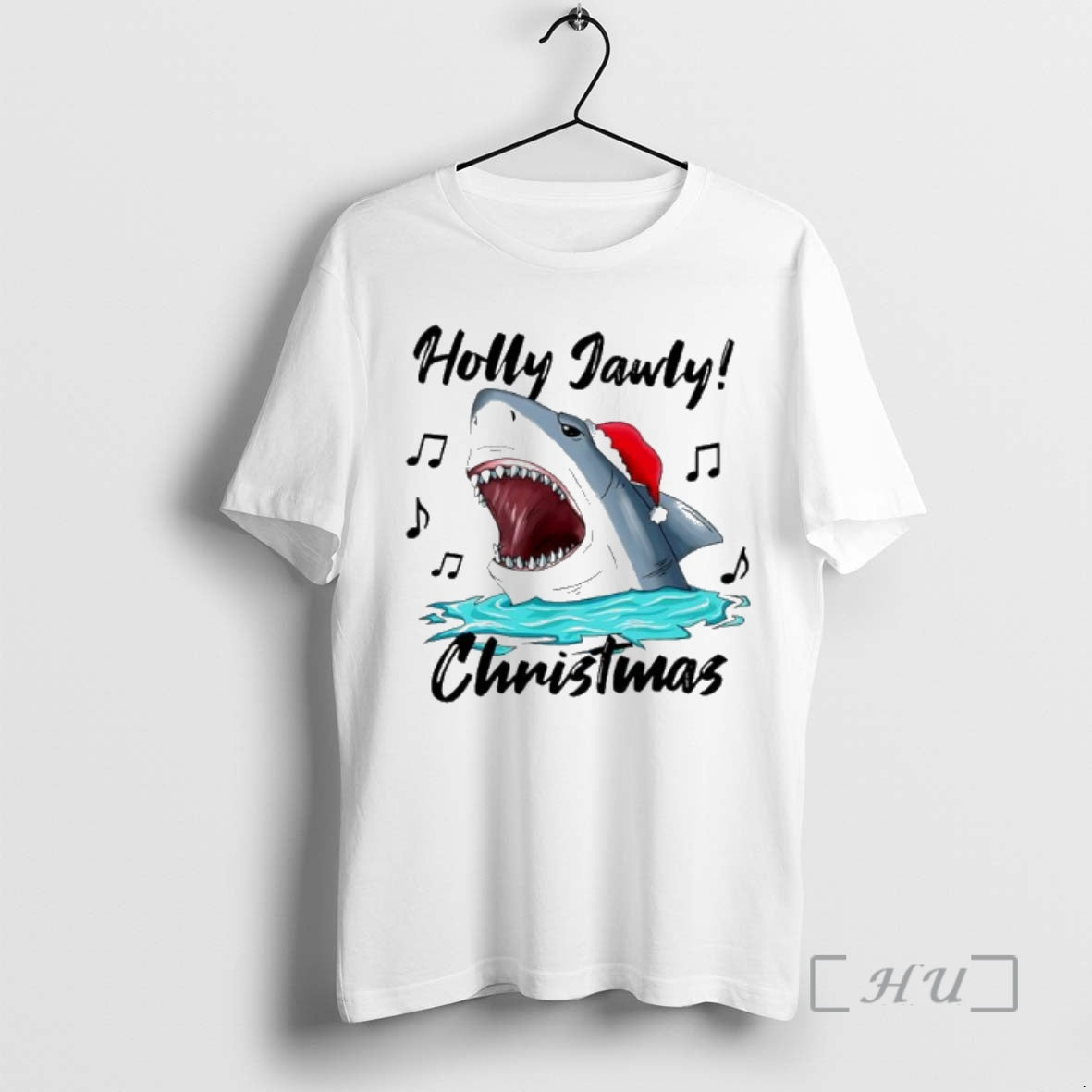 Officials Shark Holly Jawly Christmas Music T-Shirts, Hoodie, Sweatshirt | InkNestWear.com
