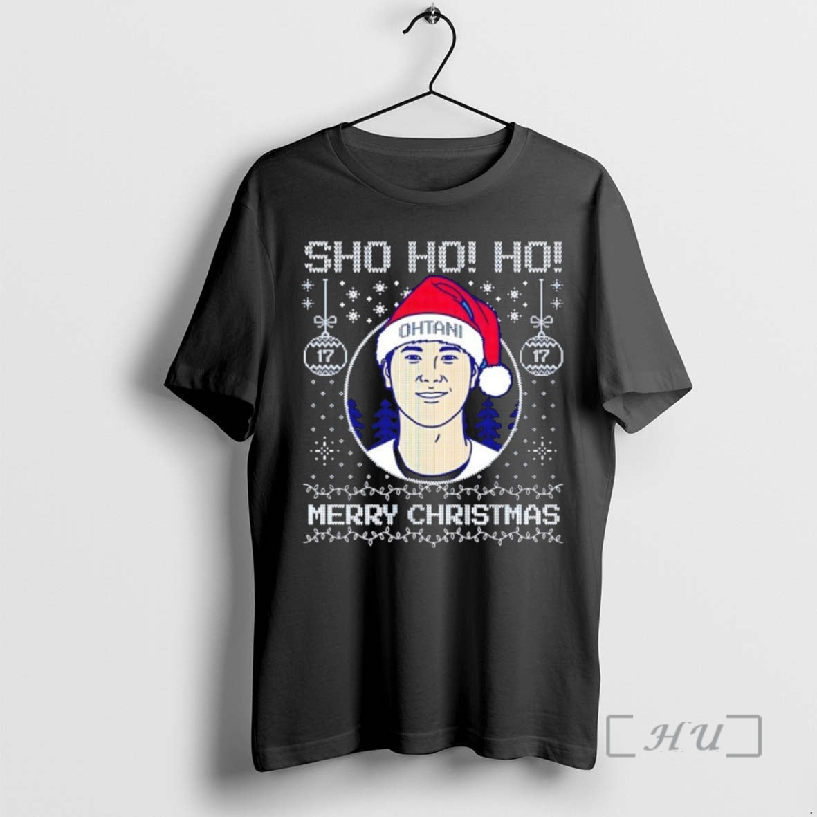 Officials Sho Ho Ho Merry Christmas Shohei Ohtani Ugly Christmas T-Shirts, Hoodie, Sweatshirt | InkNestWear.com