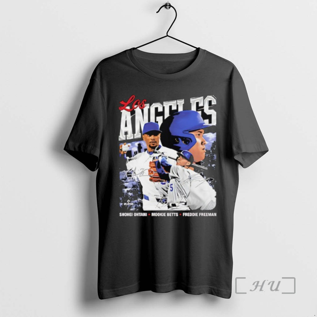 Officials Shohei Ohtani Mookie Betts Freddie Freeman Los Angeles D Trio Wht Shirts Sweater