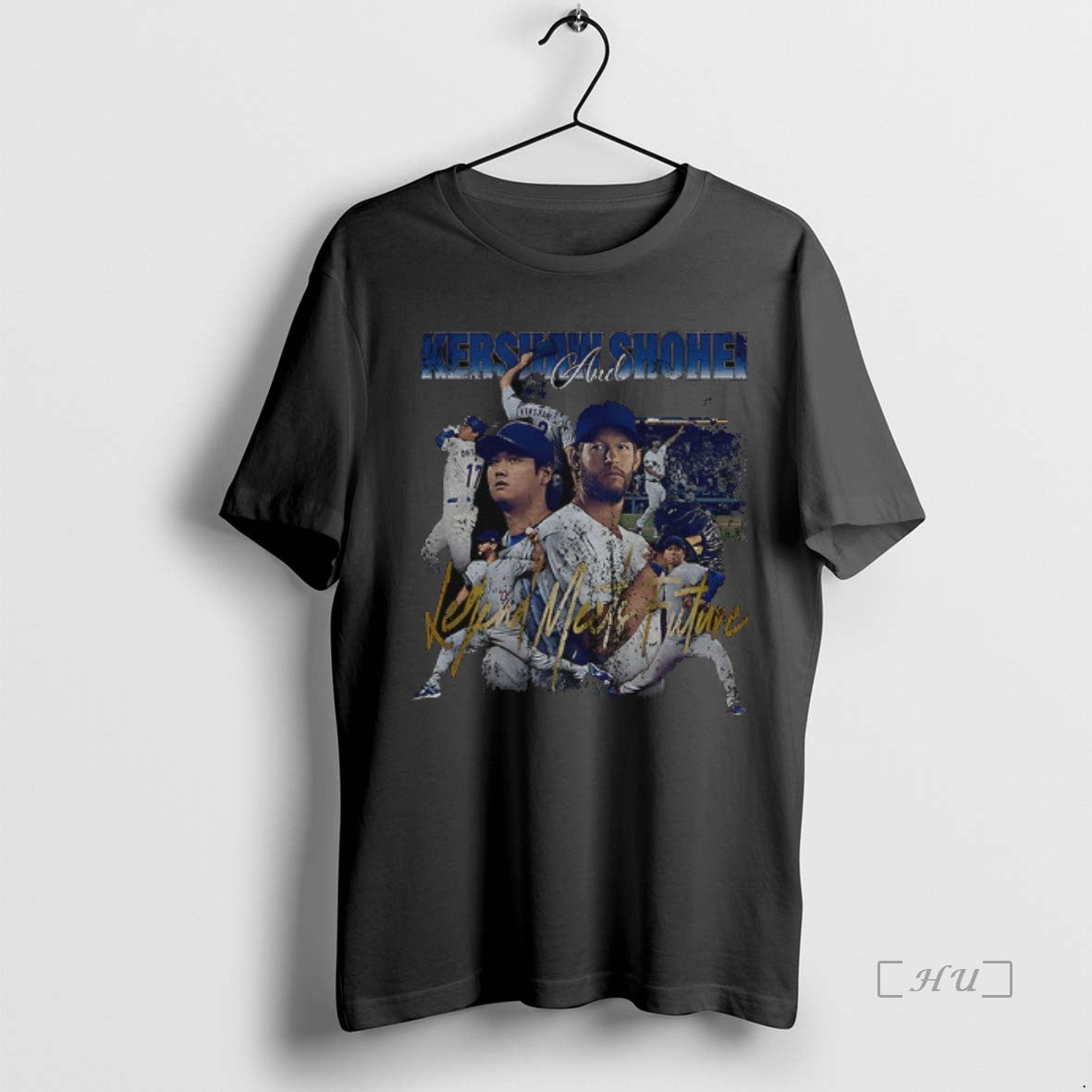 Officials Shohei Ohtani And Clayton Kershaw Los Angeles Dodgers Legend Meets Future Mlb Baseball Vintage T-Shirts,...