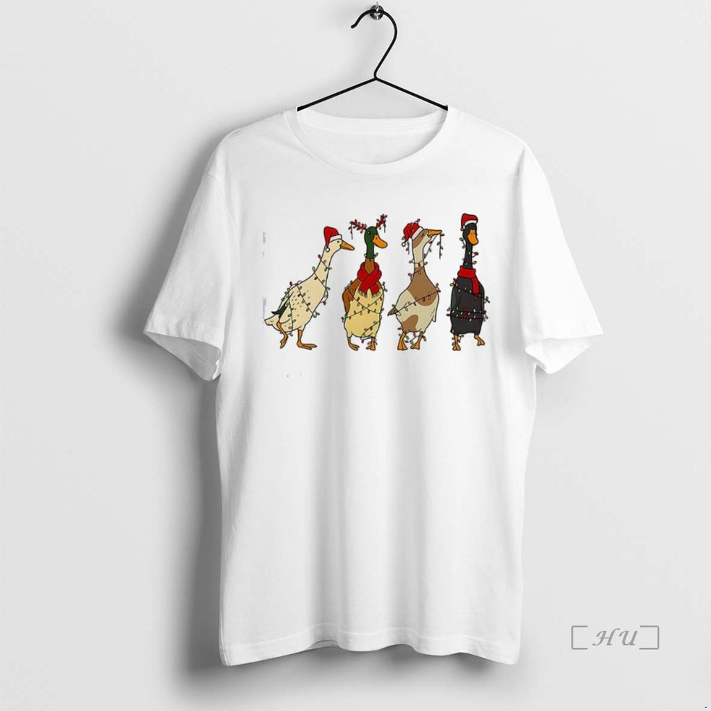 Officials Silly Ducks String Lights Wrapped Christmas T-Shirts, Hoodie, Sweatshirt | InkNestWear.com