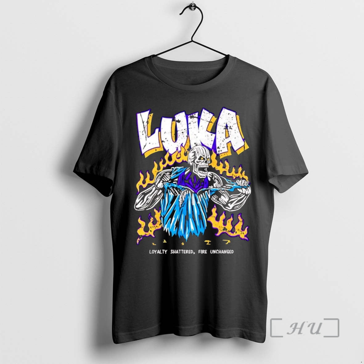 Officials Skeleton Luka Doncic Loyalty Shattered Fire Unchanged T-Shirts, Hoodie, Sweatshirt | InkNestWear.com