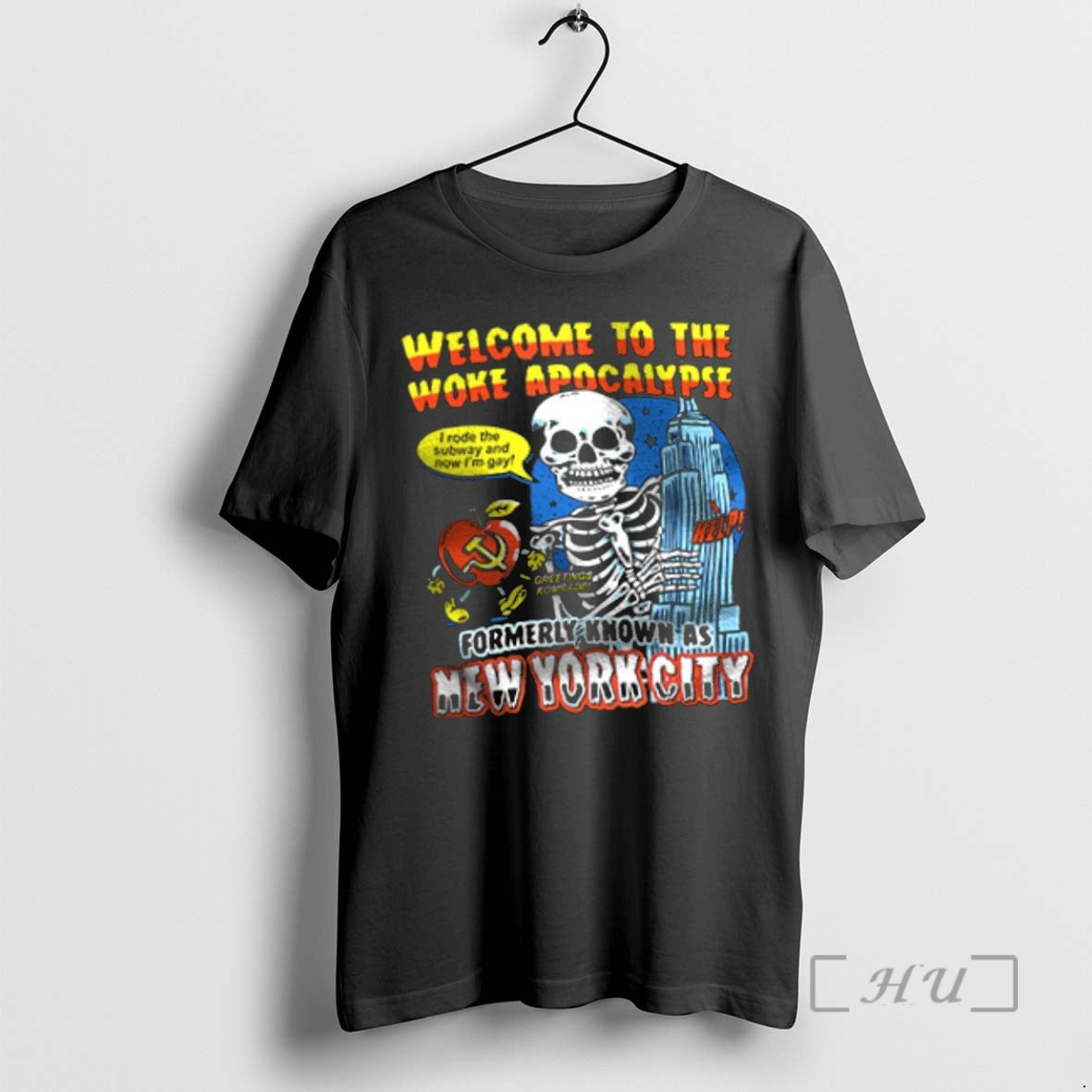 Officials Skeleton Welcome To The Woke Apocalypse Formerly Known As New York City Premium T-Shirts, Hoodie, Sweatshirt