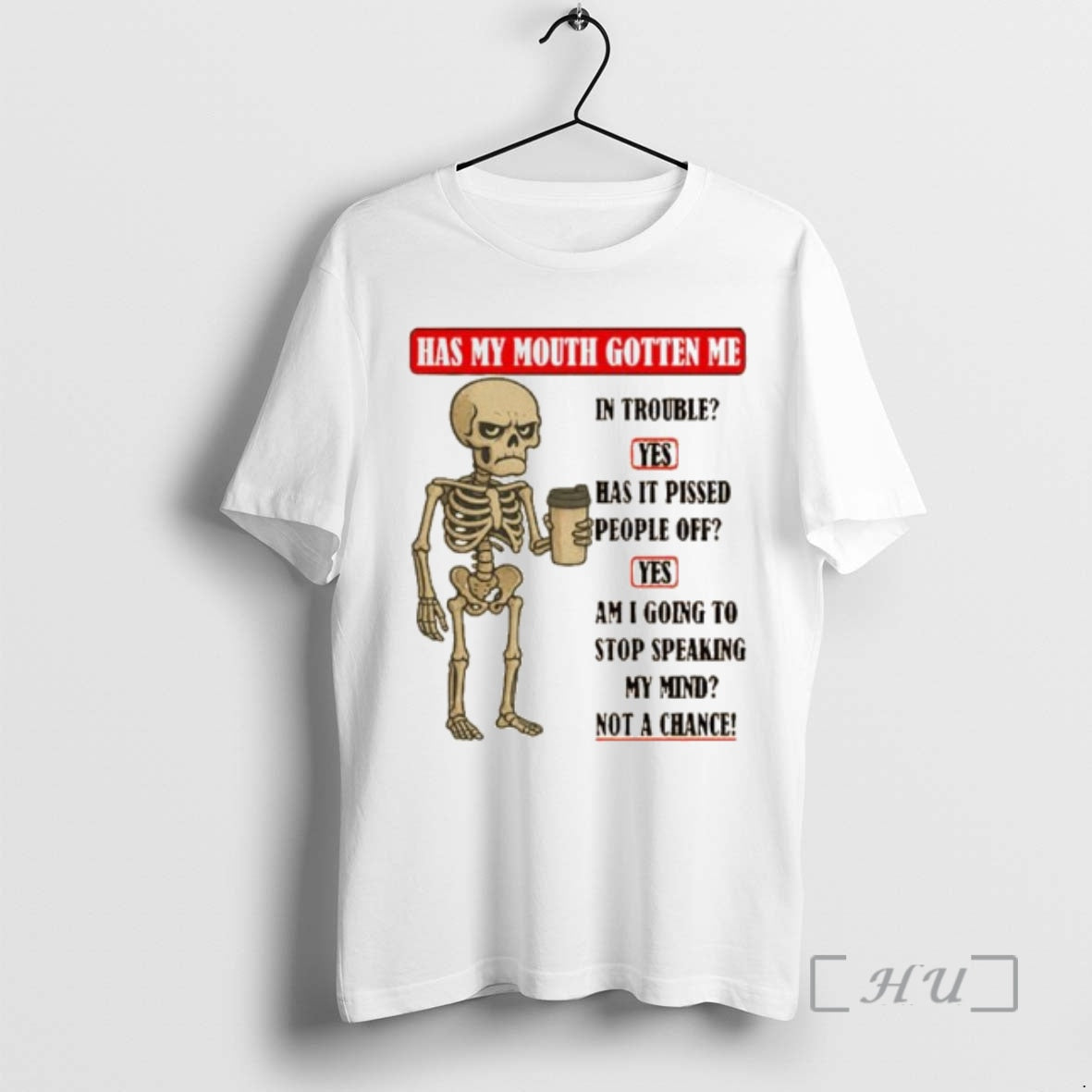Officials Skeleton Has My Mouth Gotten Me In Trouble Ornaments T-Shirts, Hoodie, Sweatshirt | InkNestWear.com