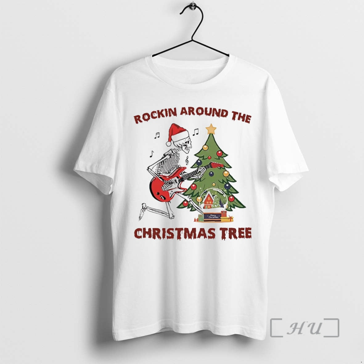 Officials Skeleton Rockin Around The Christmas Tree T-Shirts, Hoodie, Sweatshirt | InkNestWear.com