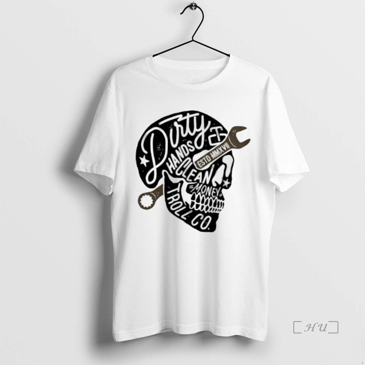 Officials Skull Dirty Hands Clean Money Troll Co T-Shirts, Hoodie, Sweatshirt | InkNestWear.com