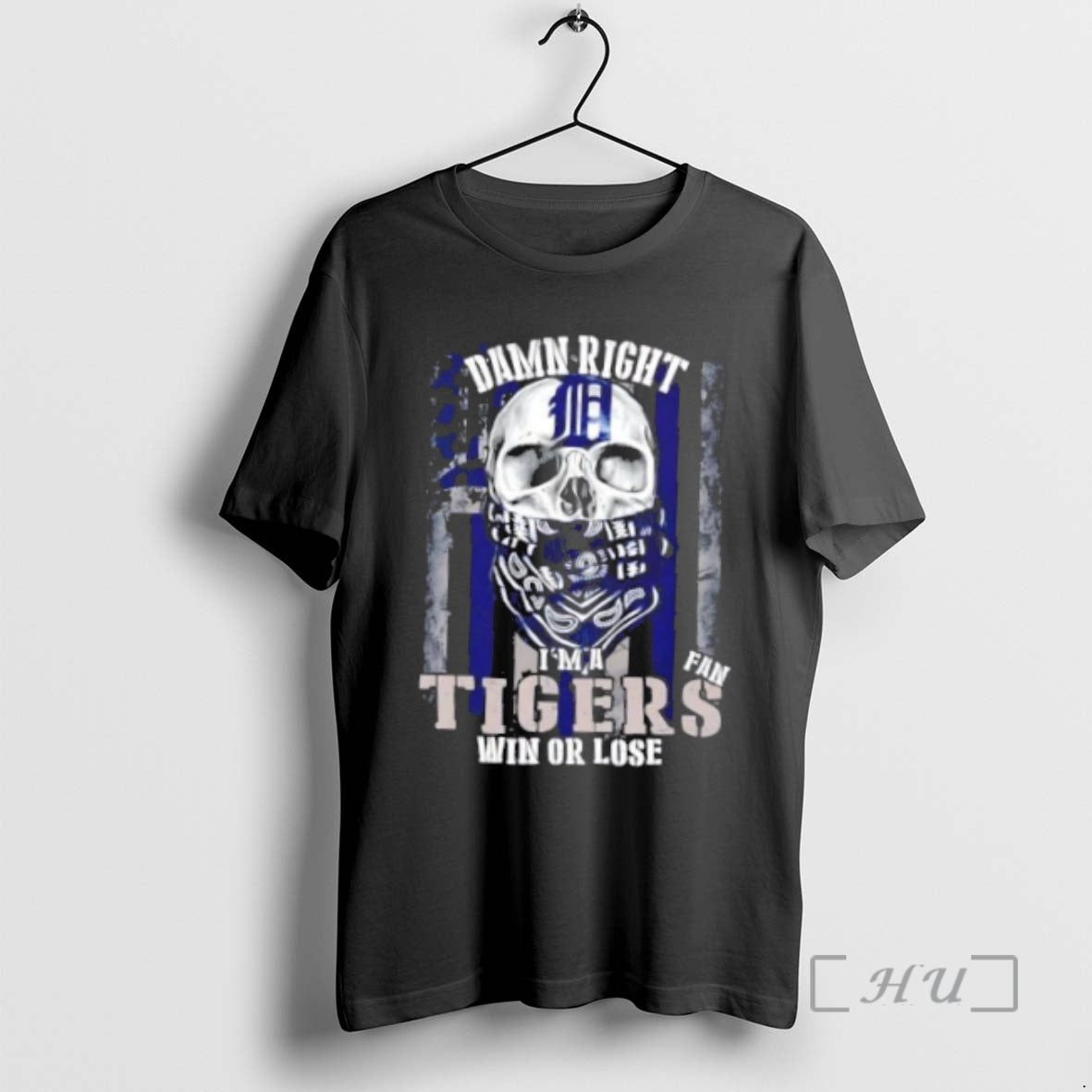 Officials Skull Damn Right Im A Detroit Tigers Fan Win Or Lose Us Flag Premium T-Shirts, Hoodie, Sweatshirt | InkNestWear.com