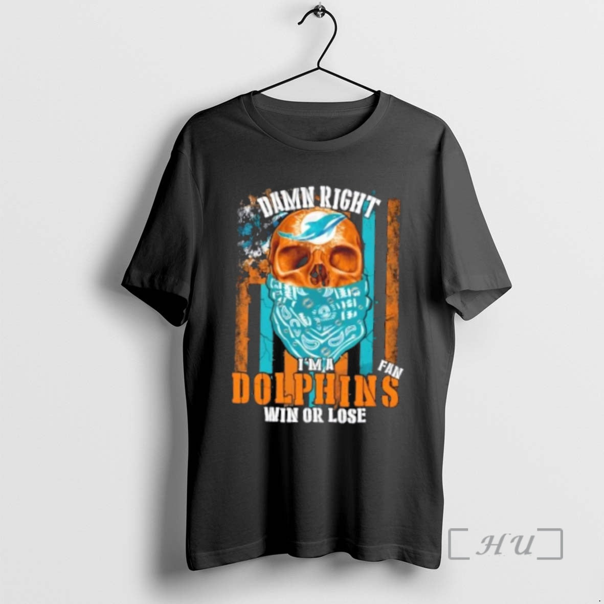 Officials Skull Damn Right Im A Miami Dolphins Fan Win Or Lose Us Flag Premium T-Shirts, Hoodie, Sweatshirt | InkNestWear.com