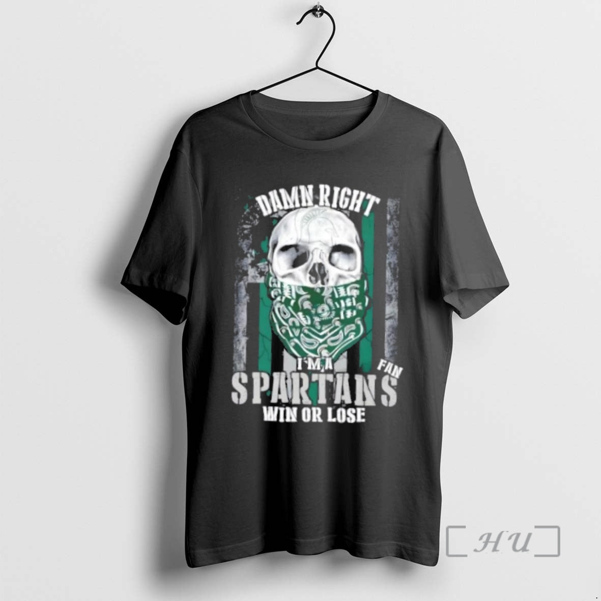Officials Skull Damn Right Im Michigan State Spartans Fan Win Lose Us Flag T-Shirts, Hoodie, Sweatshirt