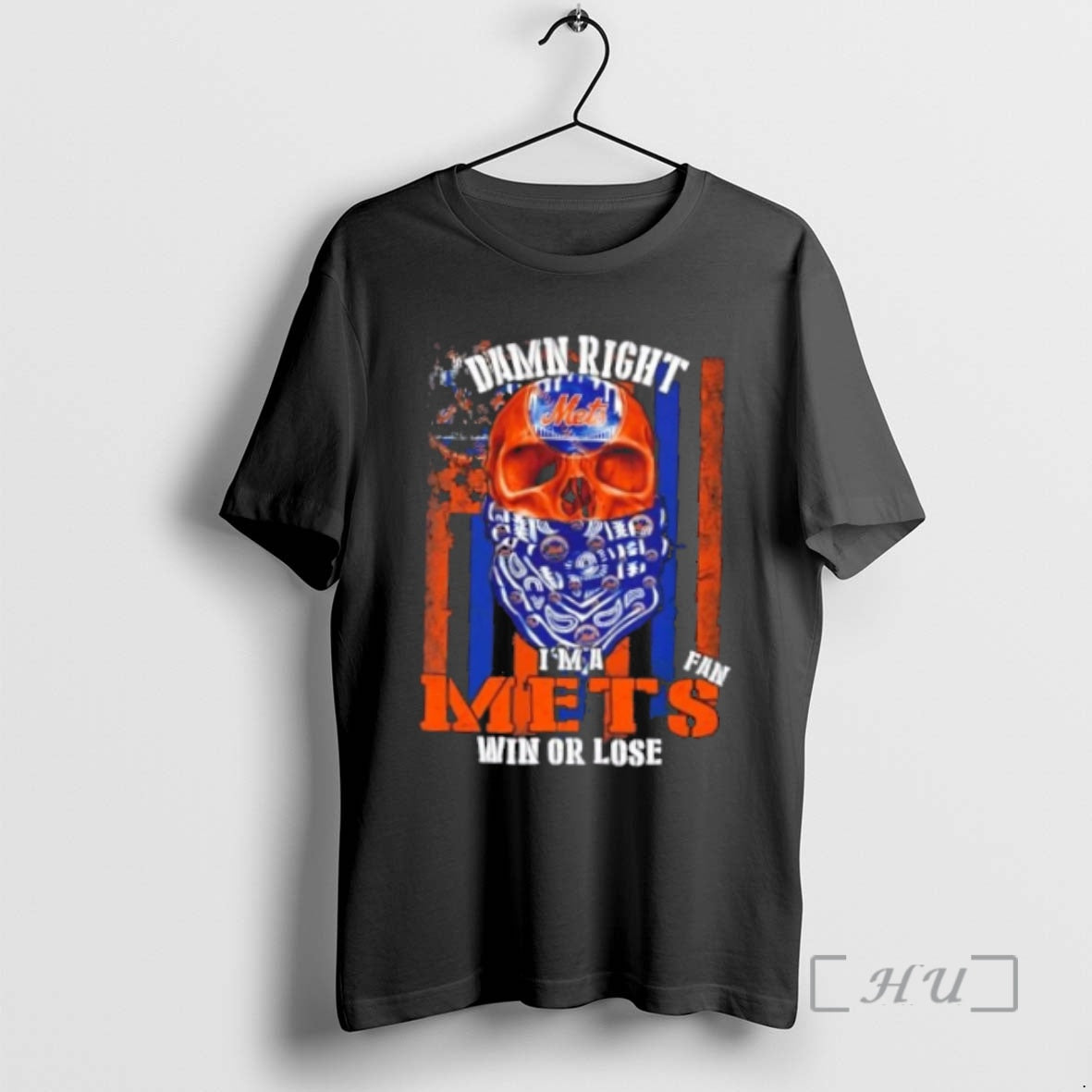 Officials Skull Damn Right Im A New York Mets Fan Win Or Lose Us Flag T-Shirts, Hoodie, Sweatshirt | InkNestWear.com