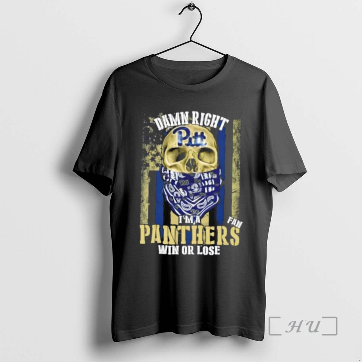 Officials Skull Damn Right Im A Pittsburgh Panthers Fan Win Or Lose Us Flag Premium T-Shirts, Hoodie, Sweatshirt