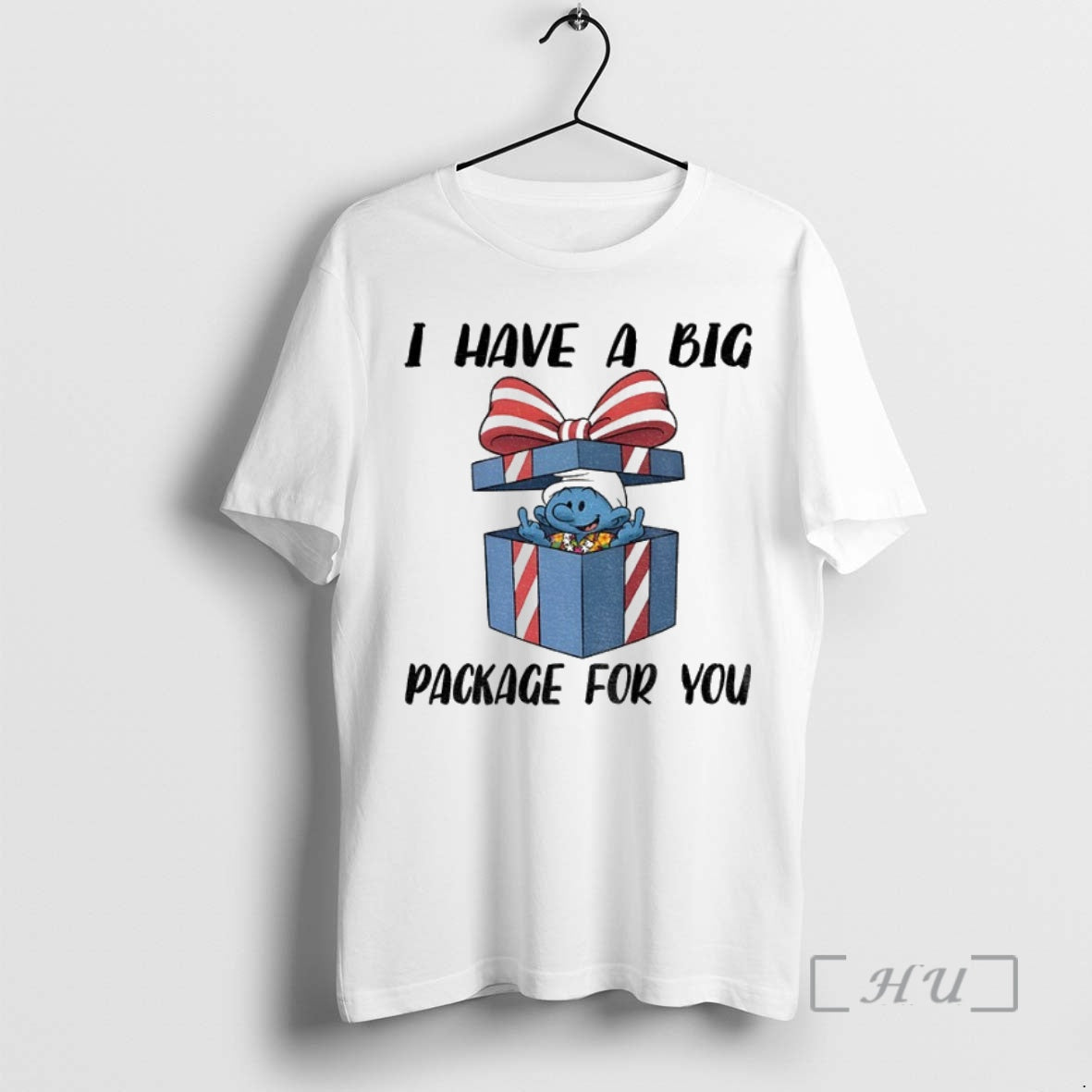 Officials Smurfs Middle Finger I Have A Big Package For You Merry Christmas T-Shirts, Hoodie, Sweatshirt | InkNestWear.com