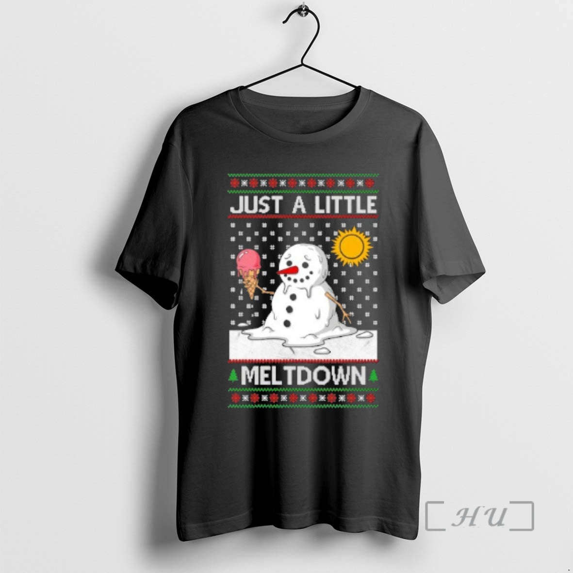 Officials Snowman Just A Little Meltdown Ugly Christmas Sweat T-Shirts, Hoodie, Sweatshirt | InkNestWear.com