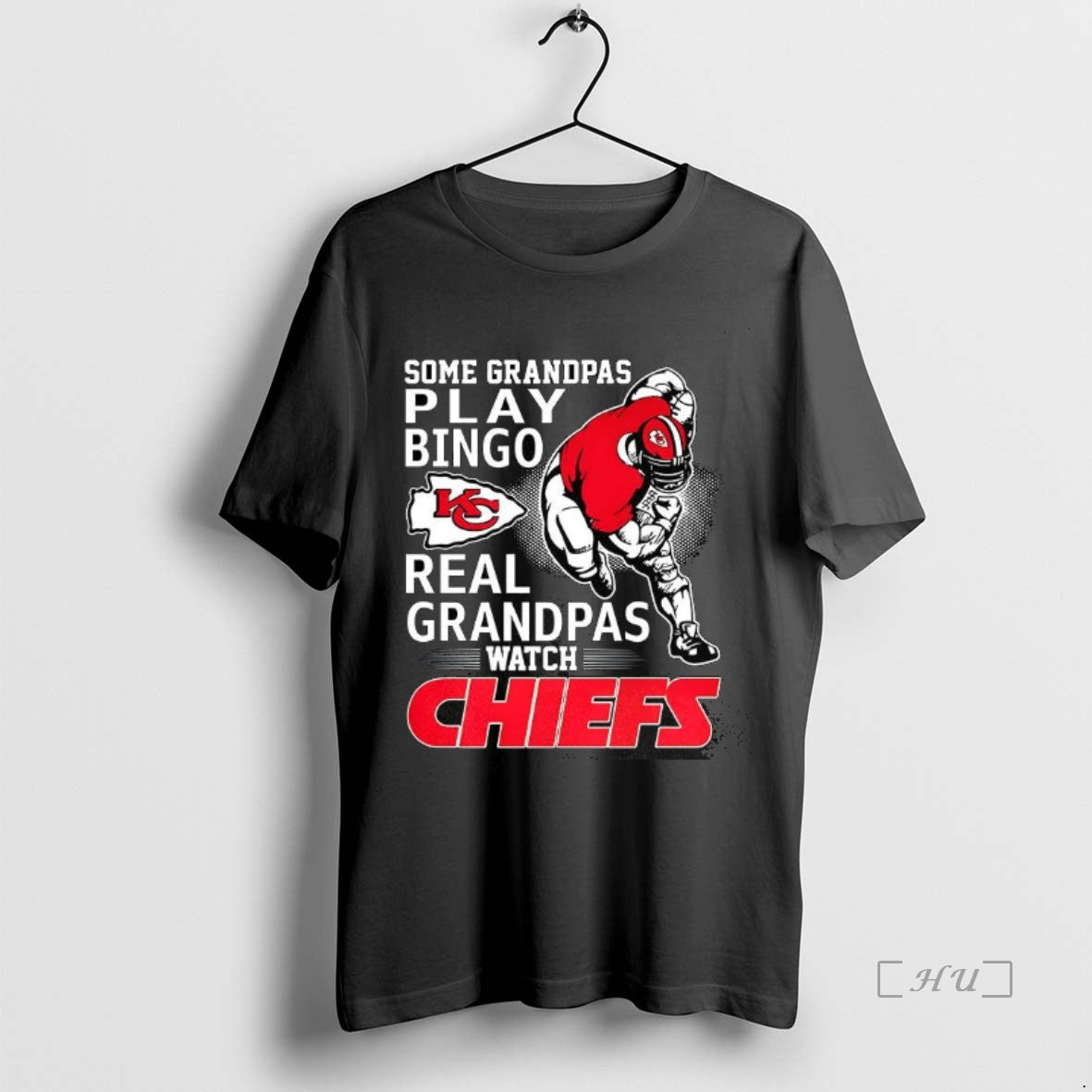 Officials Some Grandpas Play Bingo Real Grandpas Watch Kansas City Chiefs Football Mascot Premium T-Shirts, Hoodie,...