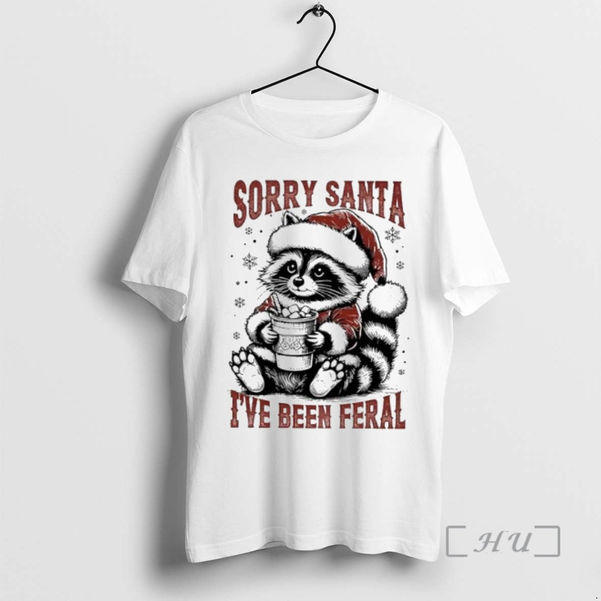 Officials Sorry Santa I Have Been Feral Raccoon Christmas T-Shirts, Hoodie, Sweatshirt | InkNestWear.com