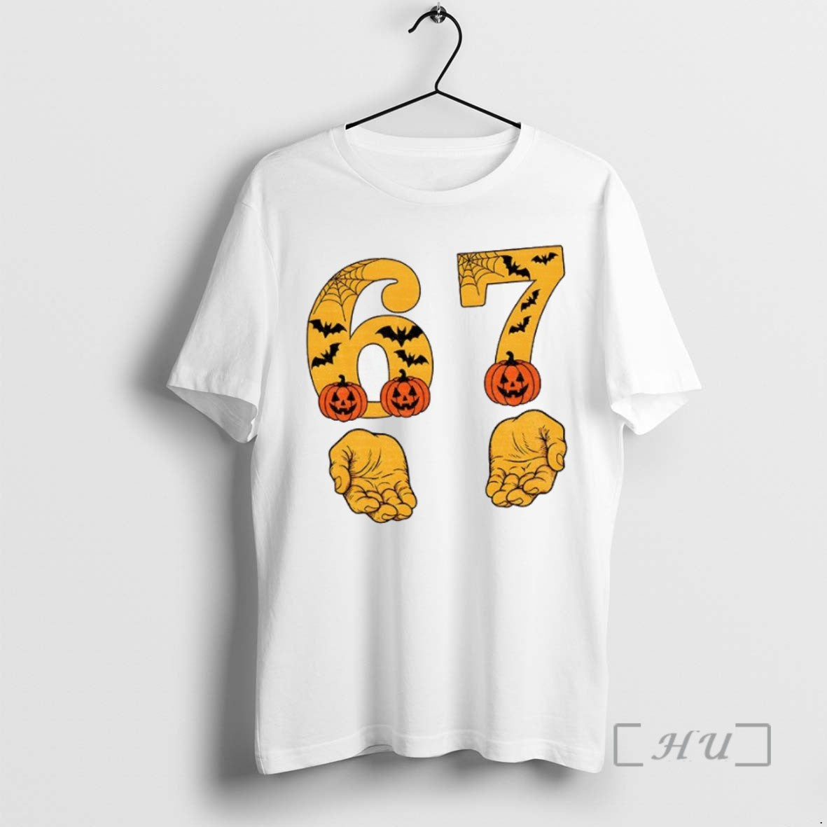 Officials Spooky 6 7 Halloween Numbers Bats Pumpkins T Shirt Sweater