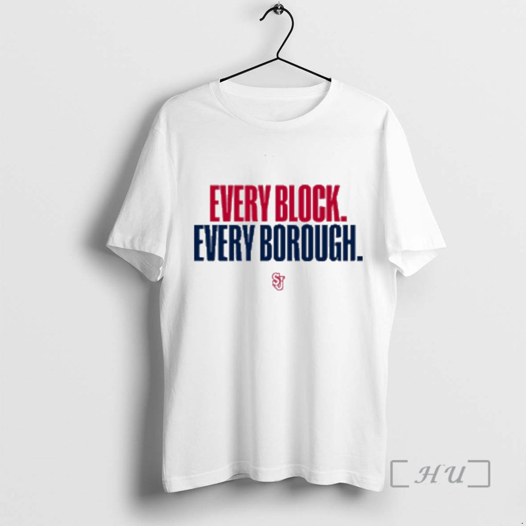 Officials St Johns Red Storm Basketball Every Block Every Borough T-Shirts, Hoodie, Sweatshirt | InkNestWear.com