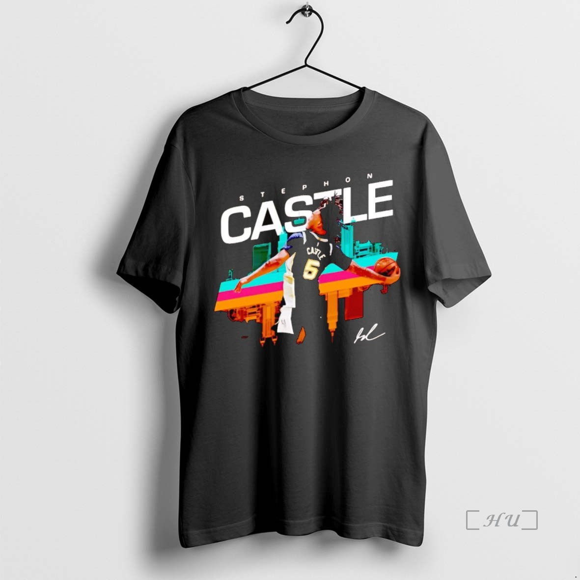 Officials Stephon Castle Layups Skyline San Antonio Spurs T-Shirts, Hoodie, Sweatshirt | InkNestWear.com