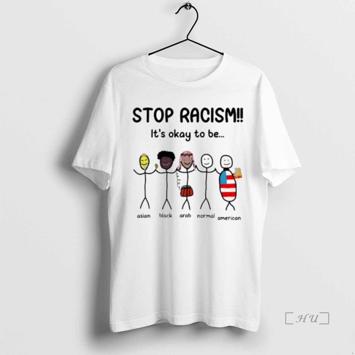 Officials Stop Racism Its Okay To Be Asian Black Arab Normal American T-Shirts, Hoodie, Sweatshirt | InkNestWear.com