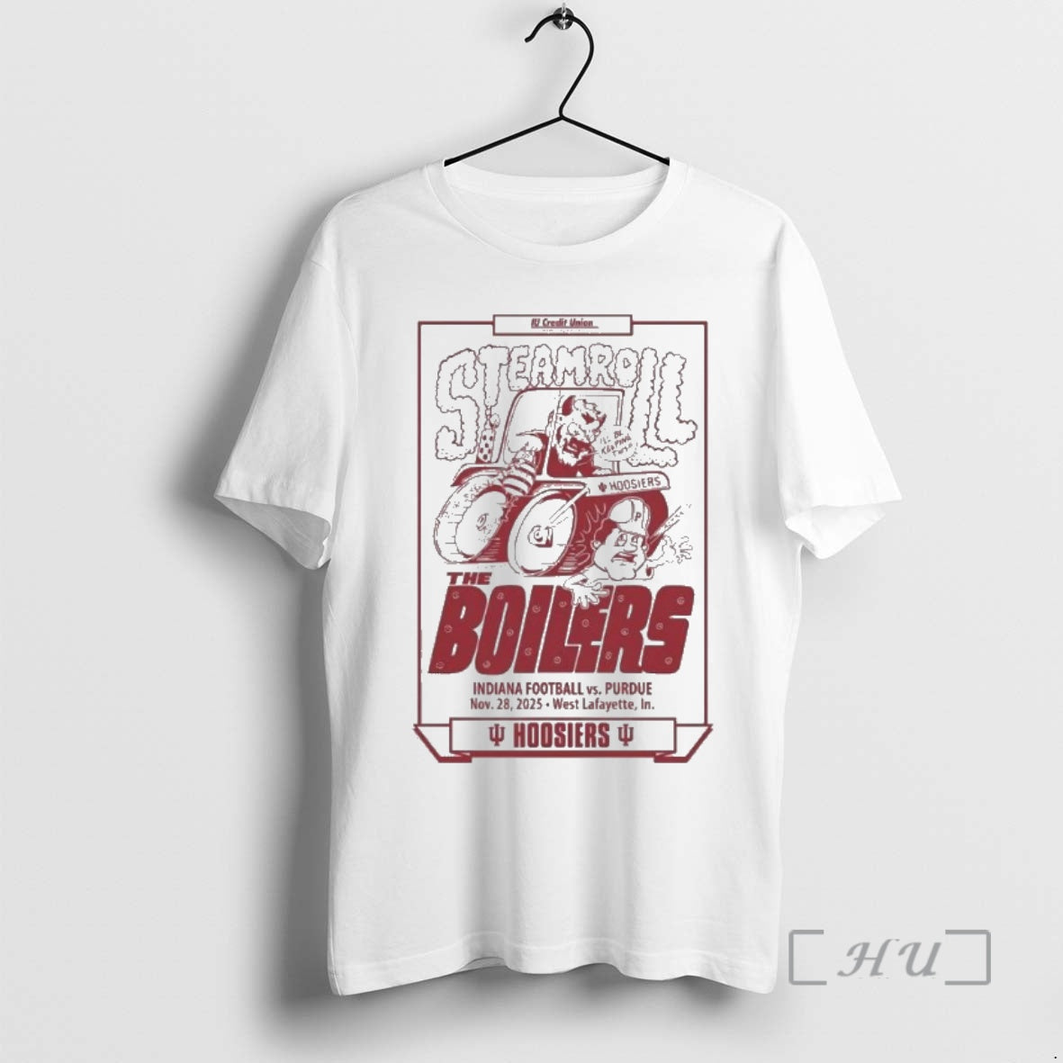 Officials Streamroll The Boilers Indiana Football Vs Purdue Nov 28 2025 West Lafayette In Hoosiers T-Shirts, Hoodie,...