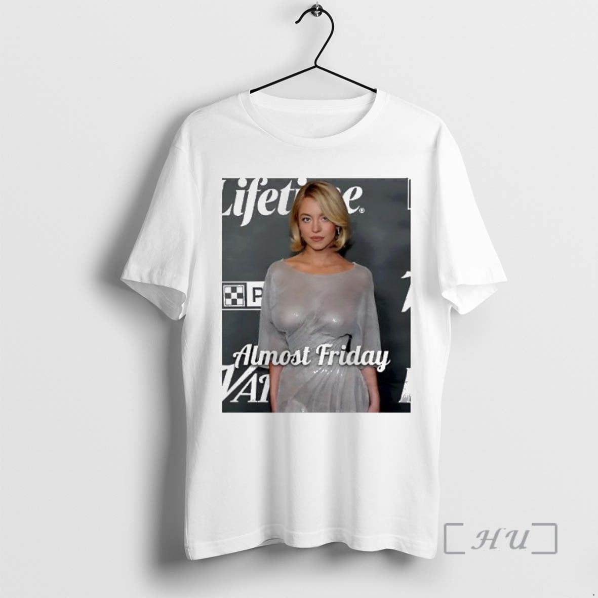 Officials Sydney Sweeney In See Through Almost Friday Photo T-Shirts, Hoodie, Sweatshirt | InkNestWear.com