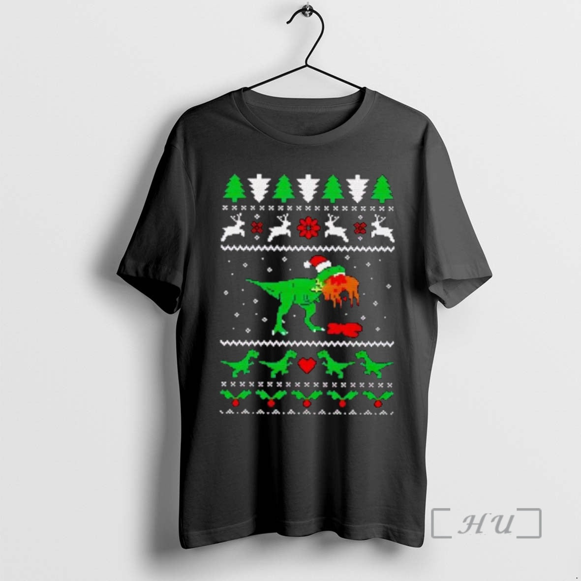 Officials T Rex Eating Reindeer Jurassic Christmas T-Shirts, Hoodie, Sweatshirt | InkNestWear.com