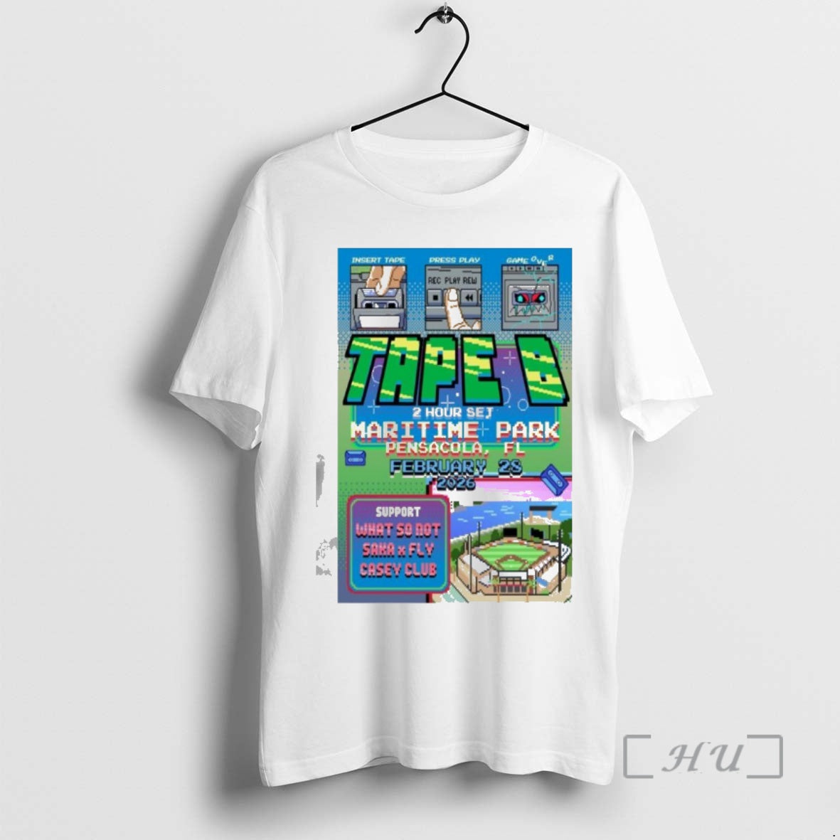 Officials Tape B At Maritime Park In Pensacola Fl On Feb 18 2026 Tour Premium T-Shirts, Hoodie, Sweatshirt | InkNestWear.com