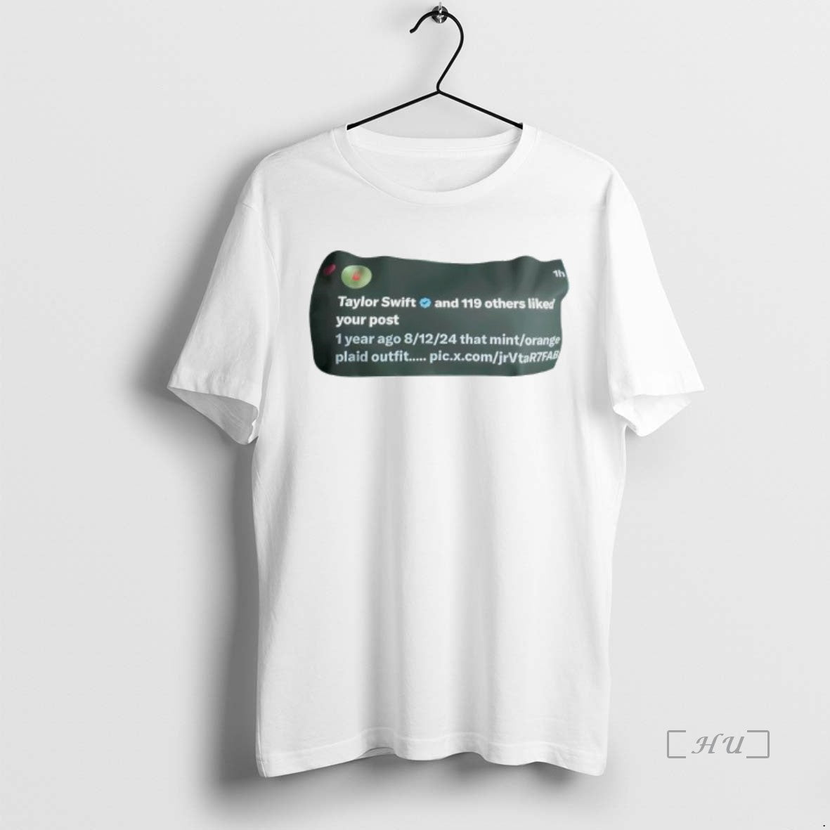 Officials Taylor And 119 Others Liked Your Post 1 Year Ago That Mint Arange Plaid T-Shirts, Hoodie, Sweatshirt