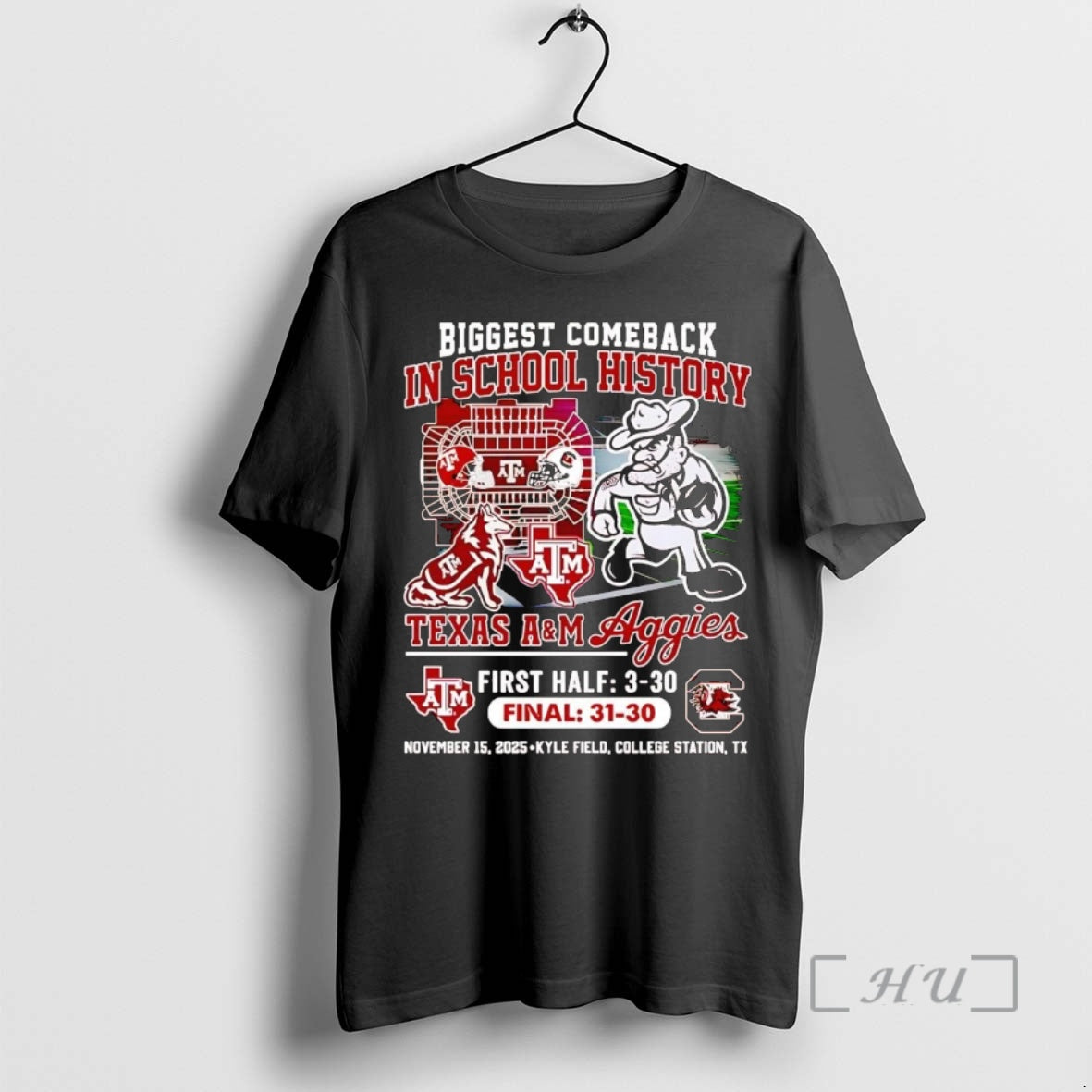 Officials Texas Am Aggies 2025 Biggest Comeback In School History T-Shirts, Hoodie, Sweatshirt | InkNestWear.com