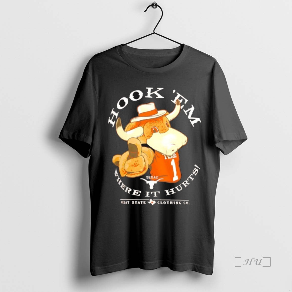 Officials Texas Longhorns Hook Em Where It Hurts Mascot T-Shirts, Hoodie, Sweatshirt | InkNestWear.com