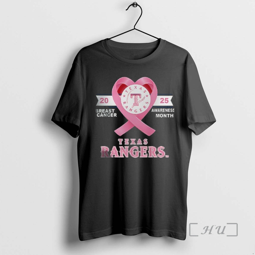Officials Texas Rangers Strike Out Breast Cancer T-Shirts, Hoodie, Sweatshirt | InkNestWear.com