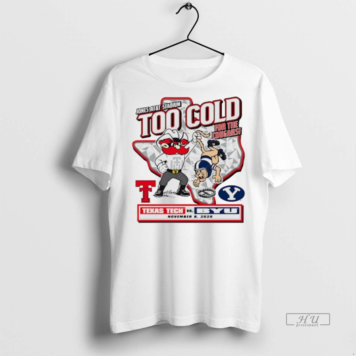 Officials Texas Tech Red Raiders Vs Byu 2025 Too Cold For The Cougars Gameday Premium T-Shirts, Hoodie, Sweatshirt