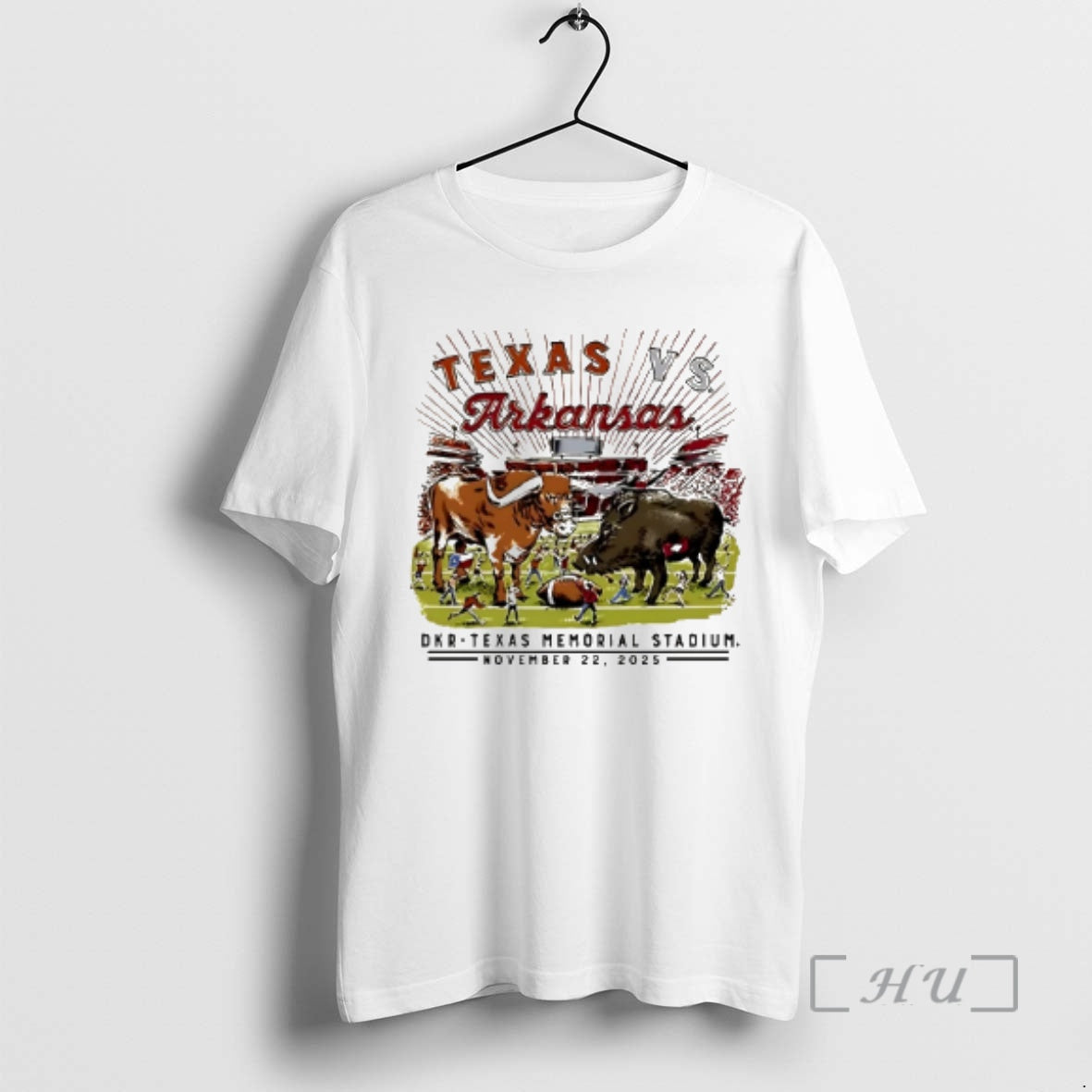 Officials Texas Vs Arkansas Razorback November 22 2025 Mascot T-Shirts, Hoodie, Sweatshirt | InkNestWear.com