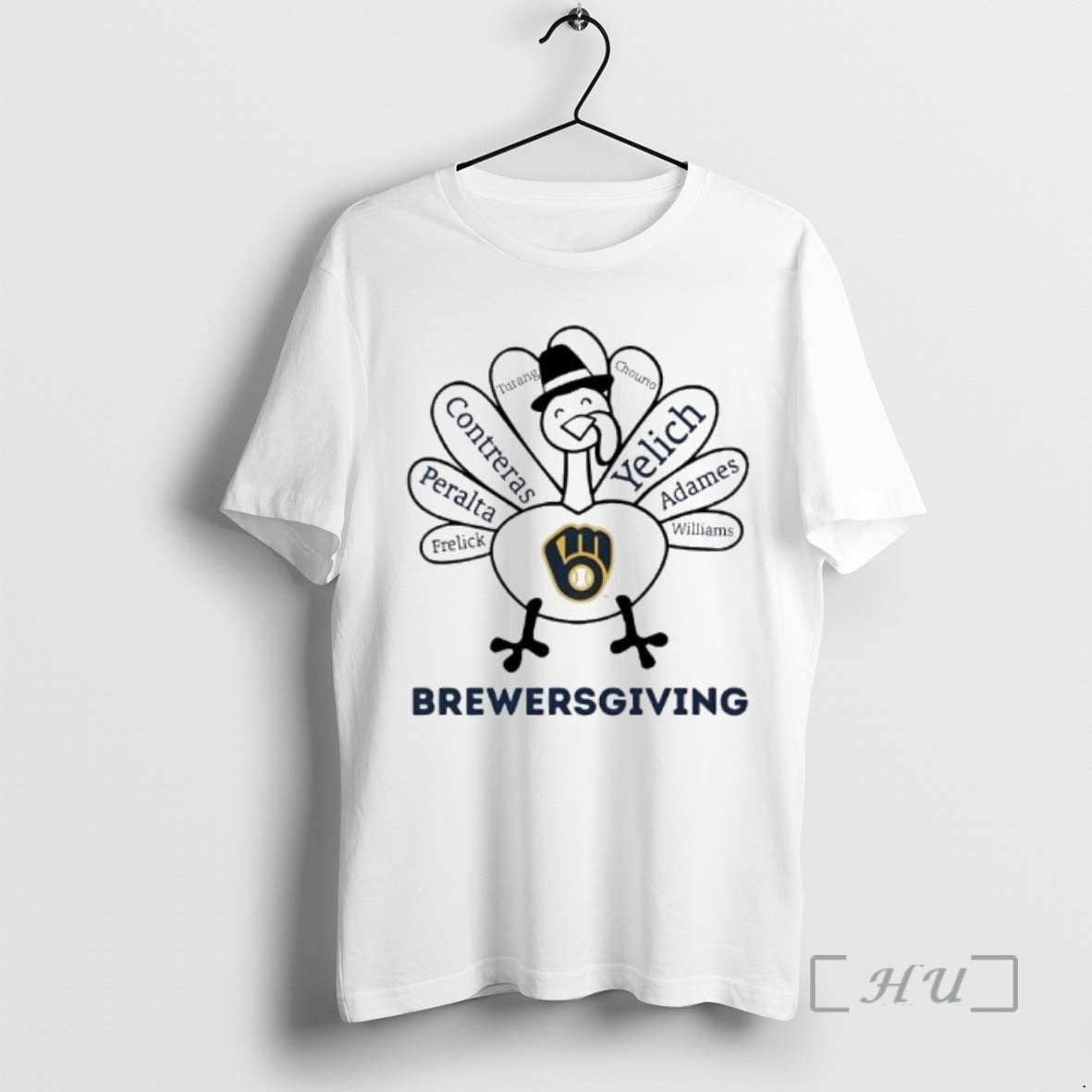 Officials Thanksgiving With Milwaukee Brewers Heroes T-Shirts, Hoodie, Sweatshirt | InkNestWear.com