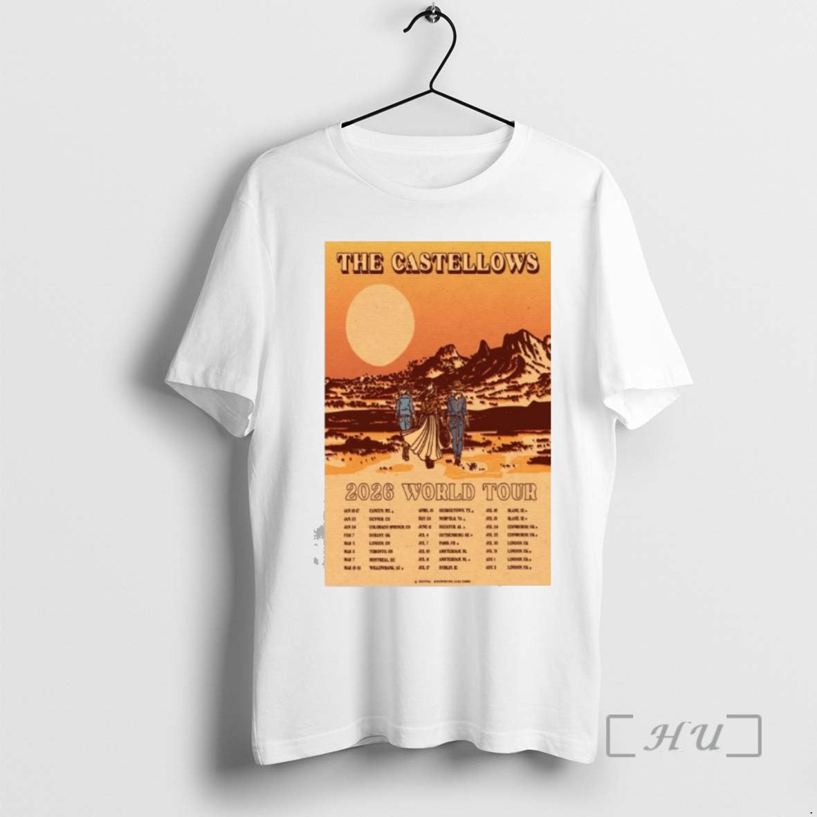 Officials The Castellows 2026 World Tour T-Shirts, Hoodie, Sweatshirt | InkNestWear.com