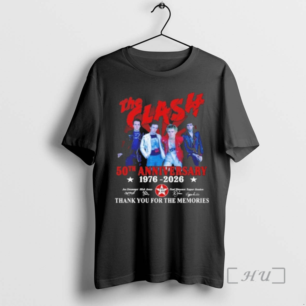 Officials The Clash 50th Anniversary 1976 2026 Thank You For The Memories Premium T Shirts Hoodie, Sweatshirt