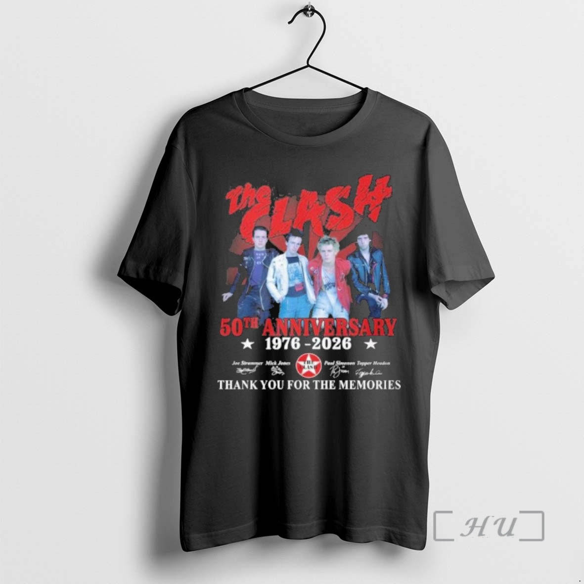 Officials The Clash Band 50th Anniversary 1976 2026 Thank You For The Memories Premium T-Shirts, Hoodie, Sweatshirt