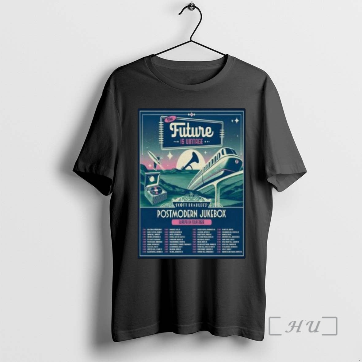 Officials The Future Is Vintage Postmodern Jukebox 2026 Tour Europe Circle Black Premium T Shirts Hoodie, Sweatshirt