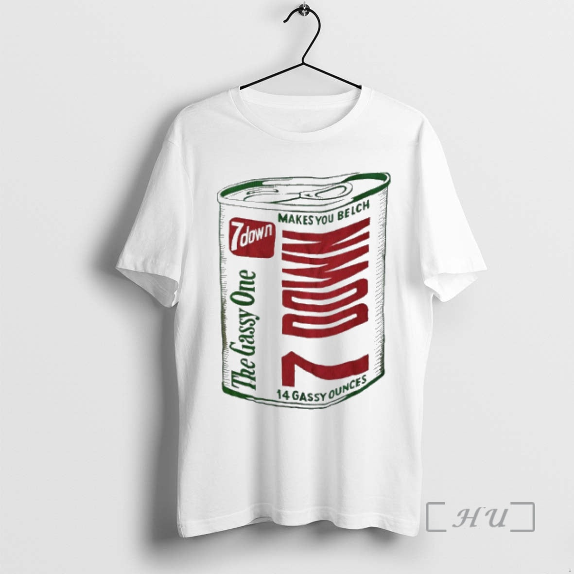 Officials The Gassy One 7 Down Makes You Belch 14 Gayssy Ounces Premium T Shirts