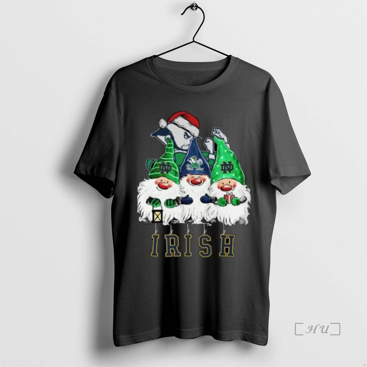 Officials The Gnomes X Notre Dame Fighting Irish Merry Christmas 2025 Circle Black Premium T-Shirts, Hoodie, Sweatshirt