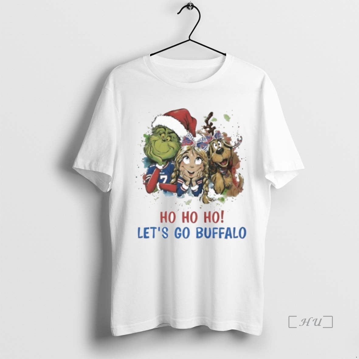 Officials The Grinch Ho Ho Ho Lets Go Buffalo T-Shirts, Hoodie, Sweatshirt | InkNestWear.com