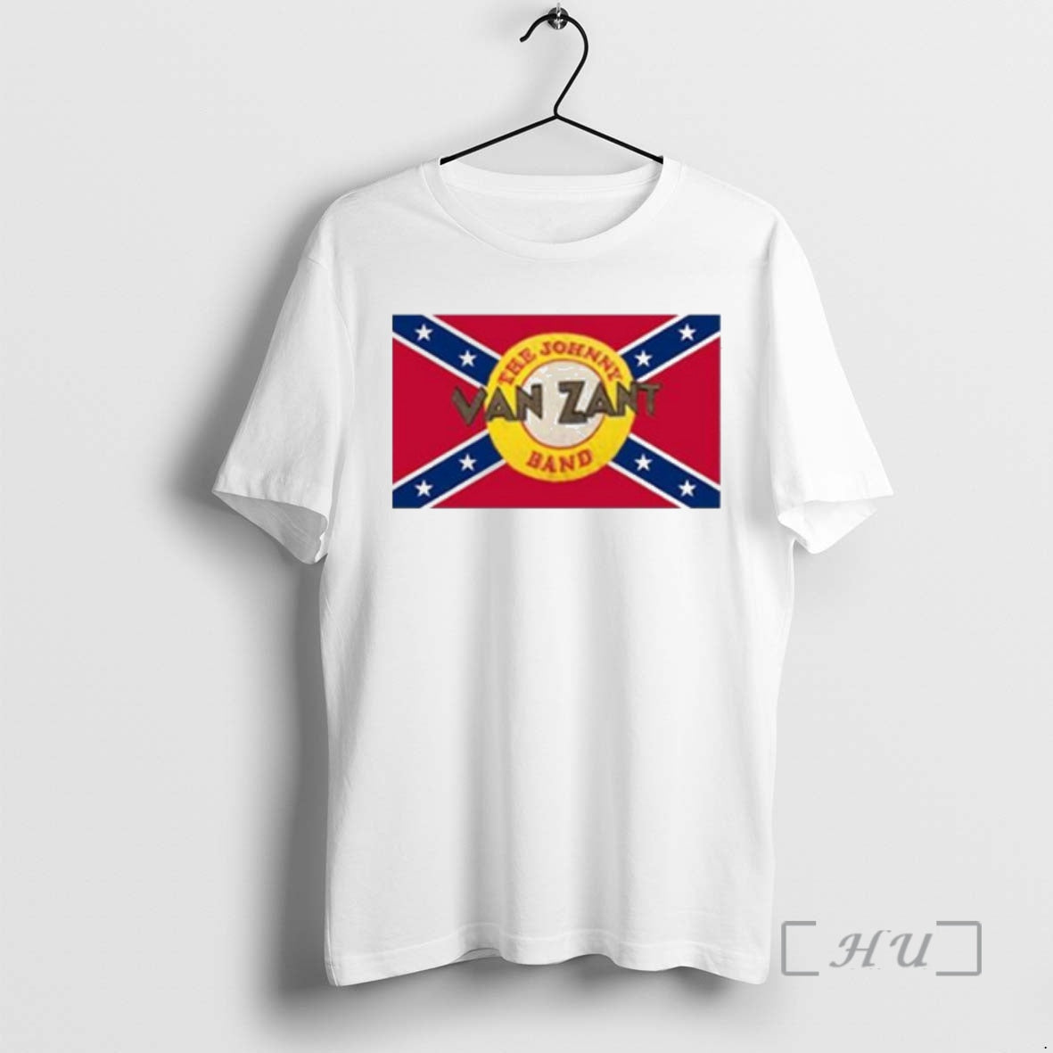 Officials The Johnny Band Van Zant Flag Of The Confederate Circle White Premium T Shirts Hoodie, Sweatshirt | InkNestWear.com