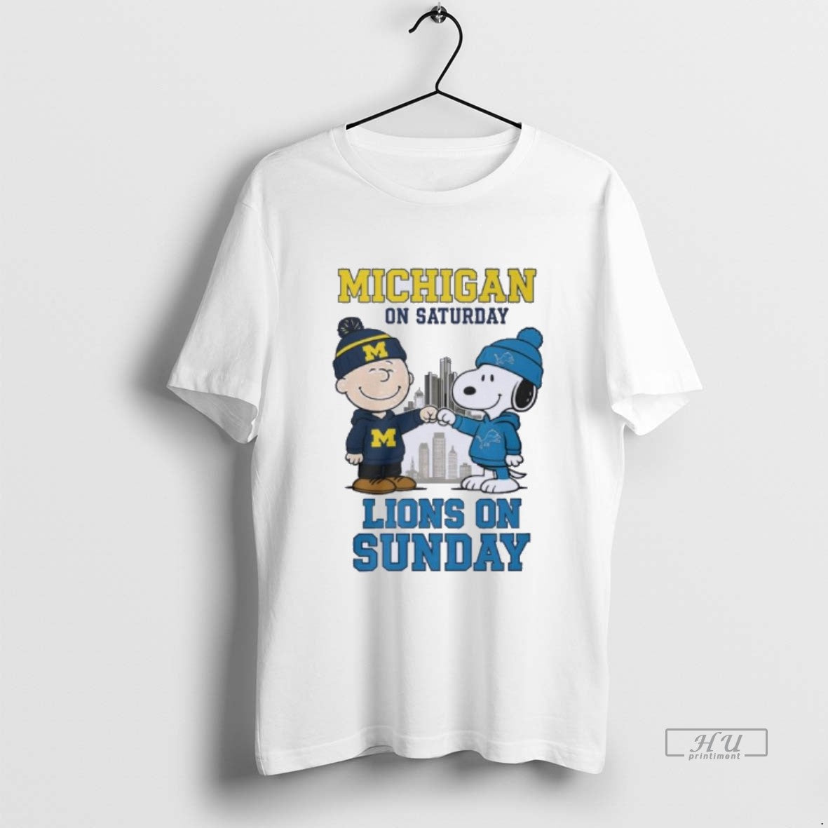 Officials The Peanuts Fist Bump Michigan On Saturday And Lions On Sunday Premium T-Shirts, Hoodie, Sweatshirt