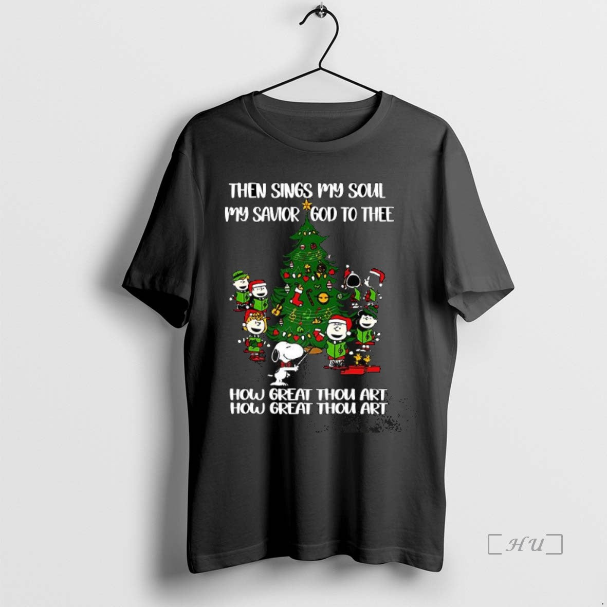 Officials The Peanuts Then Sings My Soul My Savior God To Thee Christmas Tree Premium T-Shirts, Hoodie, Sweatshirt