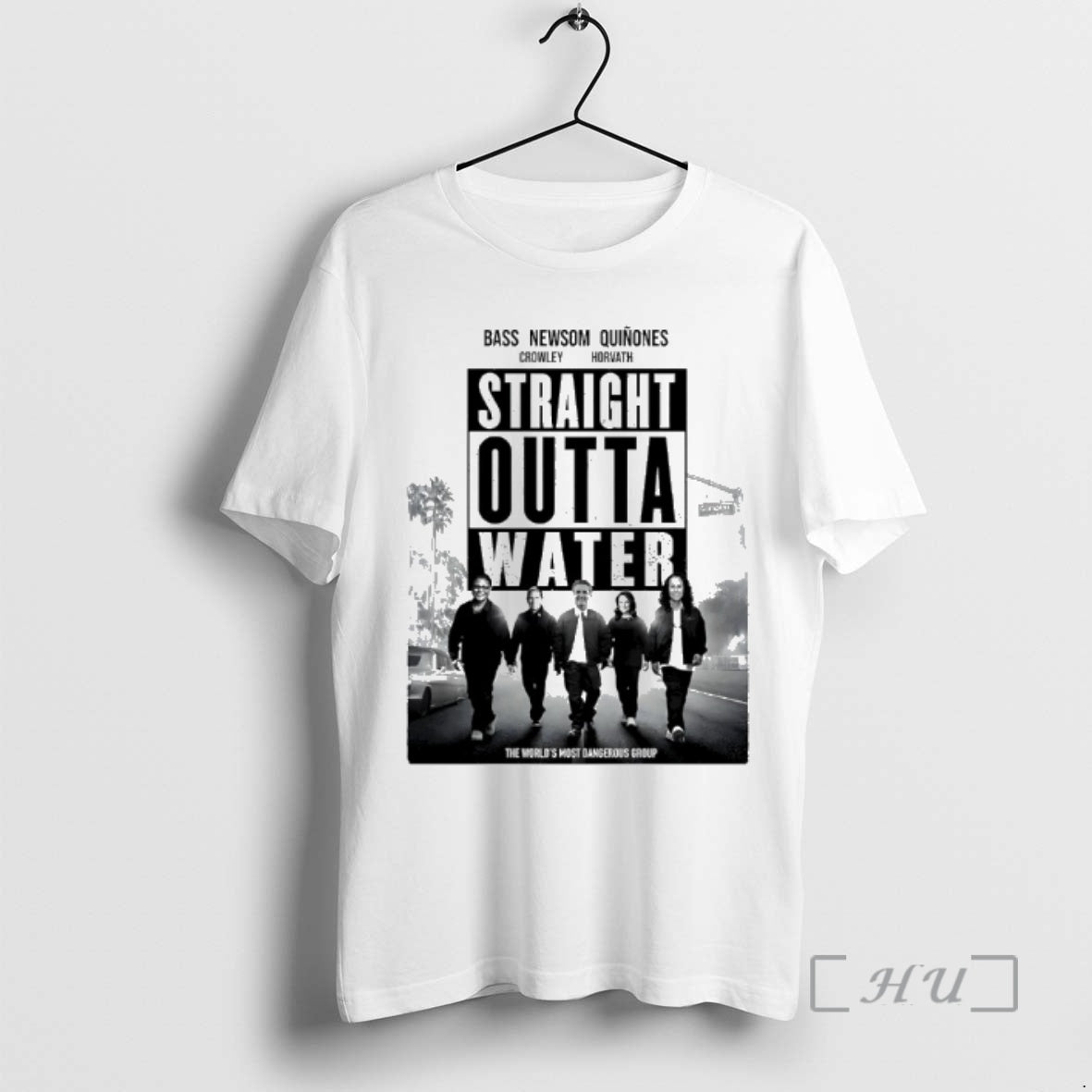 Officials The Worlds Most Dangerous Group Bass Newsom Quinones Crowley Horvath Straight Outta Water Premium T-Shirts,...
